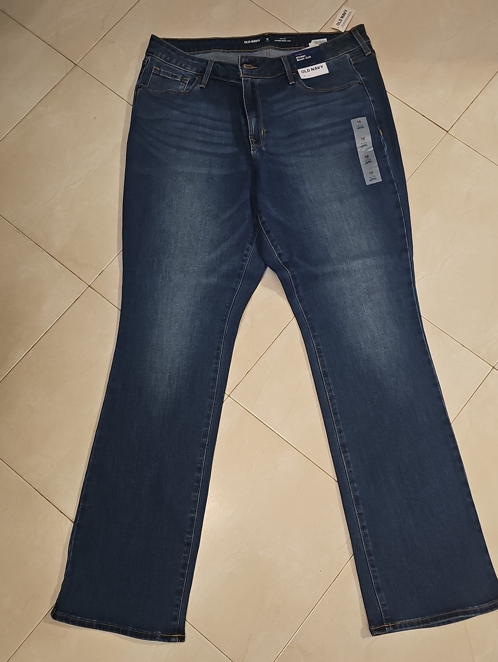 Old Navy Women's Dark Blue Flare Jeans